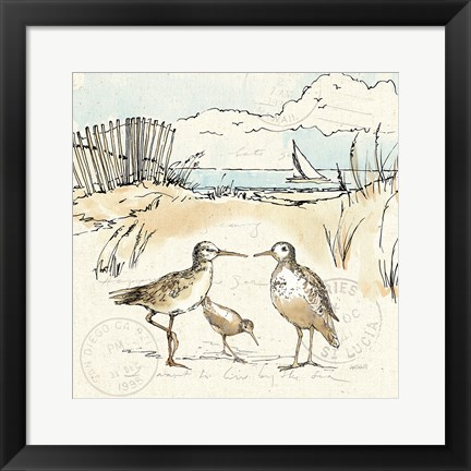 Framed Coastal Breeze XI Print