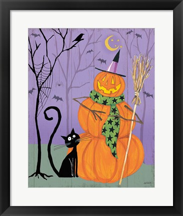 Framed Happy Haunting V Print