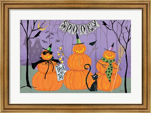 Framed Happy Haunting I Print