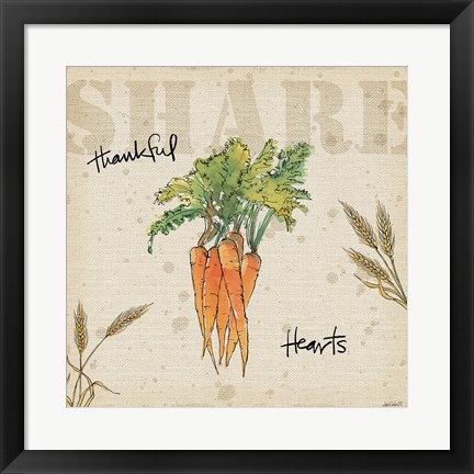 Framed Farmers Feast Harvest V Print