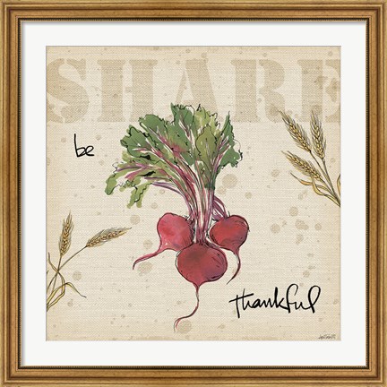 Framed Farmers Feast Harvest IV Print