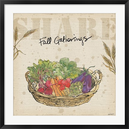 Framed Farmers Feast Harvest I Print