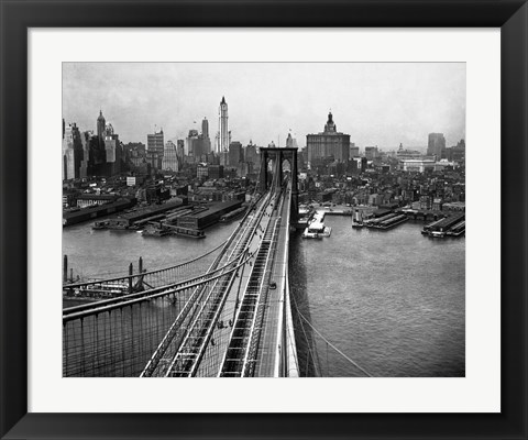 Framed Brooklyn Bridge Print