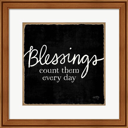 Framed Blessings of Home III (Blessings) Print