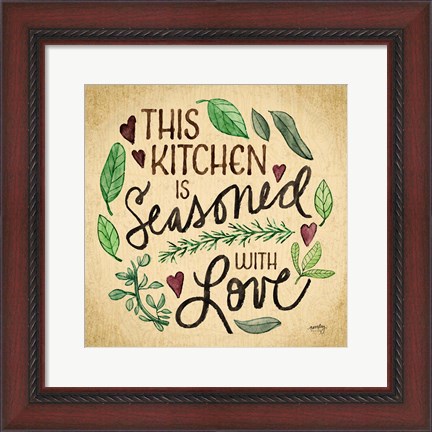 Framed Kitchen Memories I (Kitchen seasoned) Print