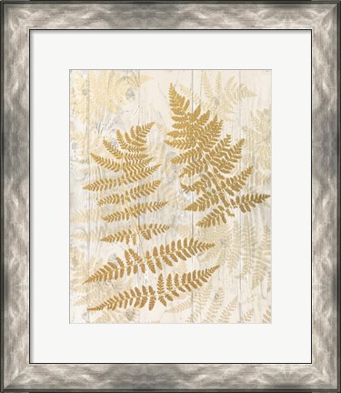 Framed Golden Fern II Print