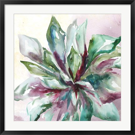 Framed Succulent Watercolor II Print