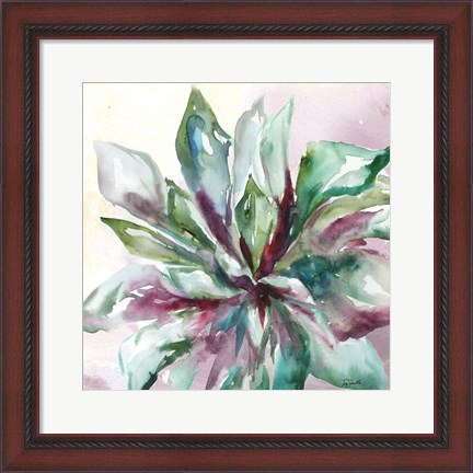 Framed Succulent Watercolor II Print