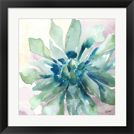 Framed Succulent Watercolor III Print