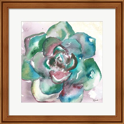 Framed Succulent Watercolor IV Print