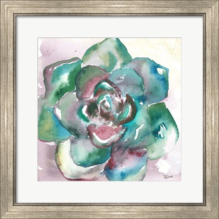 Framed Succulent Watercolor IV Print