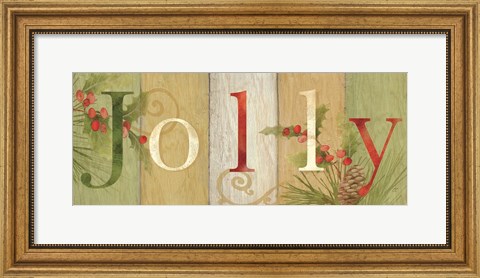 Framed Jolly Rustic Sign III Print