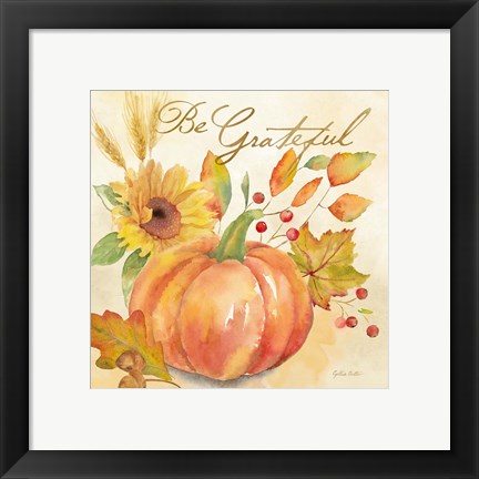 Framed Welcome Fall - Be Grateful Print