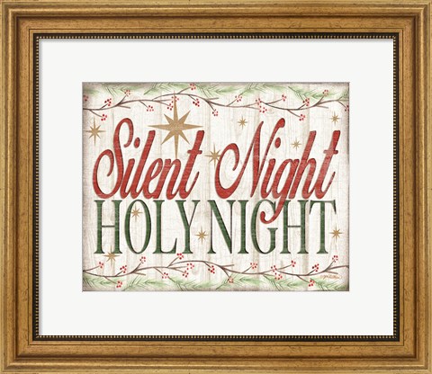 Framed Adore Him Holy Night II Print