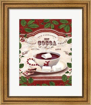 Framed Hot Cocoa Old Fashioned Print