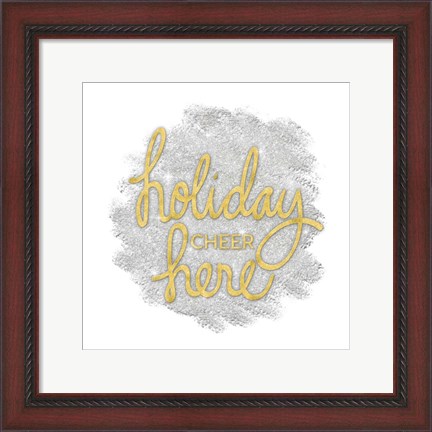 Framed Holiday Cheer III Print