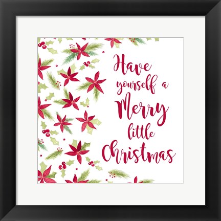 Framed Be Joyful Merry Little Christmas Print