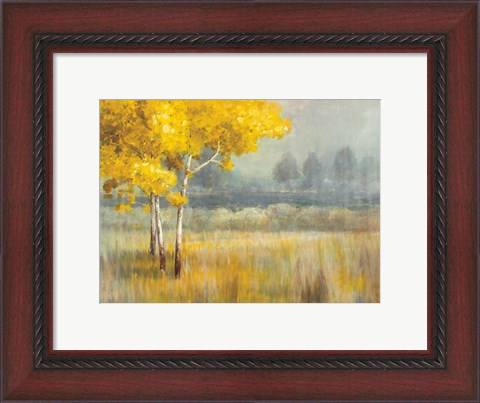 Framed Yellow Landscape Print