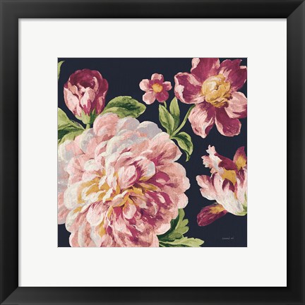 Framed Mixed Floral IV Crop I Pastel Print