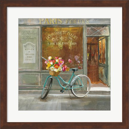 Framed French Flowershop v2 Print