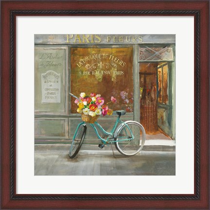 Framed French Flowershop v2 Print