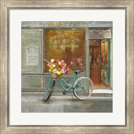 Framed French Flowershop v2 Print