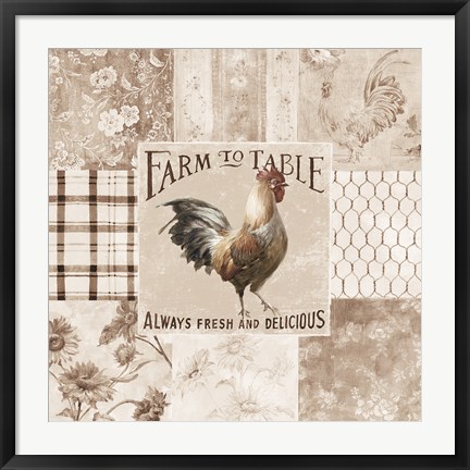 Framed Farm Nostalgia I Neutral Print