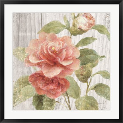 Framed Scented Cottage Florals III Crop Print