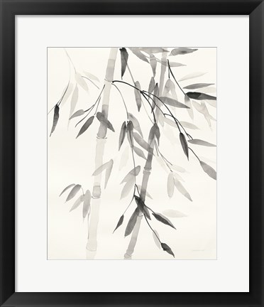 Framed Bamboo Leaves V Print