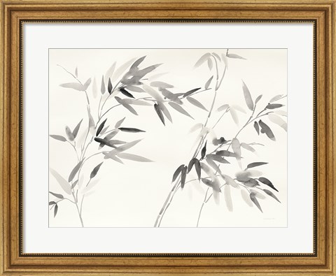 Framed Bamboo Leaves I Print