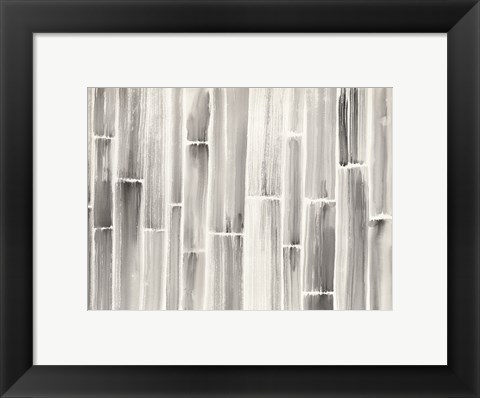 Framed Bamboo Pattern Print