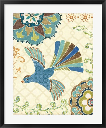 Framed Eastern Tales Bird III Print