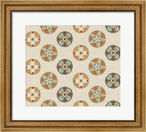 Framed Spice Suzani Patterns II Print