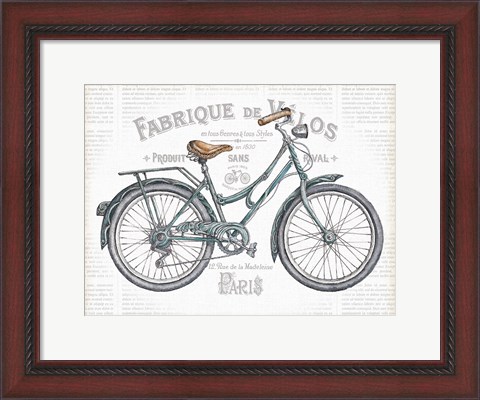 Framed Bicycles I v2 Print