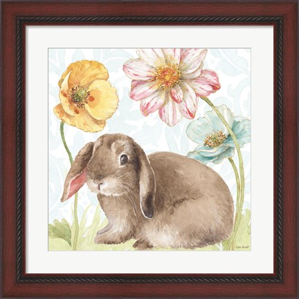 Framed Spring Softies Bunnies III Print