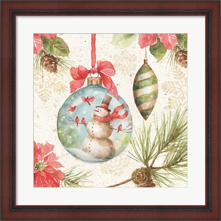 Framed Woodland Holiday IV Print