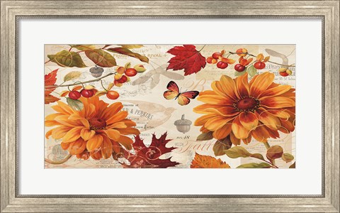 Framed Fall in Love Stretched Print