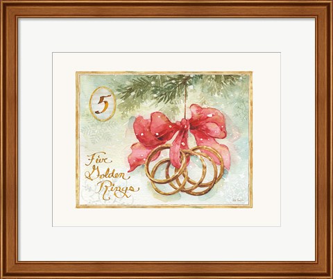 Framed 12 Days of Christmas V Print