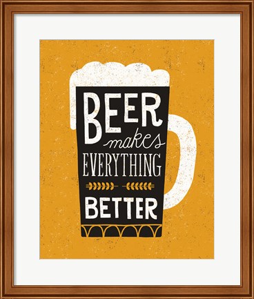 Framed Craft Beer II Print