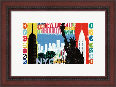 Framed New York City Life I Print