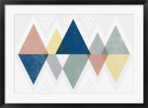 Framed Mod Triangles II Soft Print