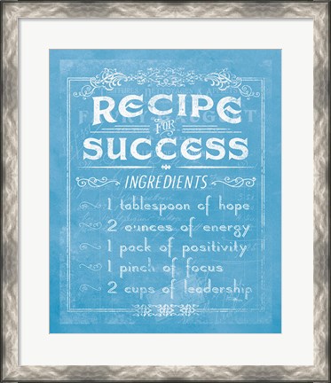 Framed Life Recipes II Blue Print