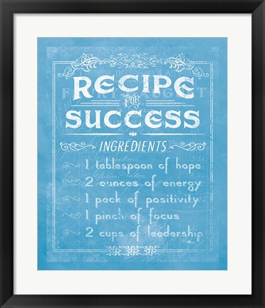 Framed Life Recipes II Blue Print