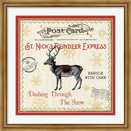 Framed North Pole Express IV Print