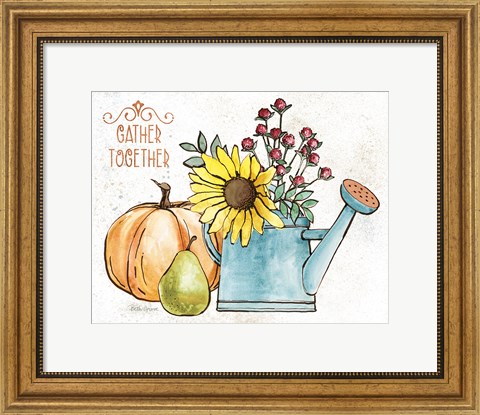 Framed October Garden I Print