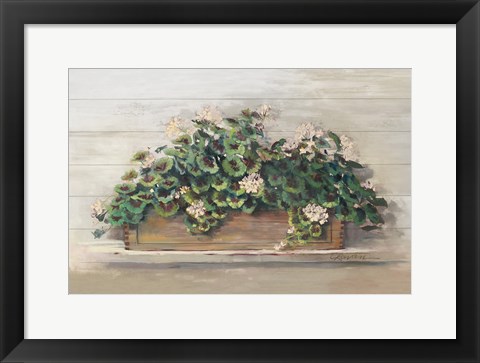 Framed Market Geraniums Crop Print