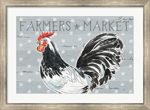 Framed Roosters Call I Print