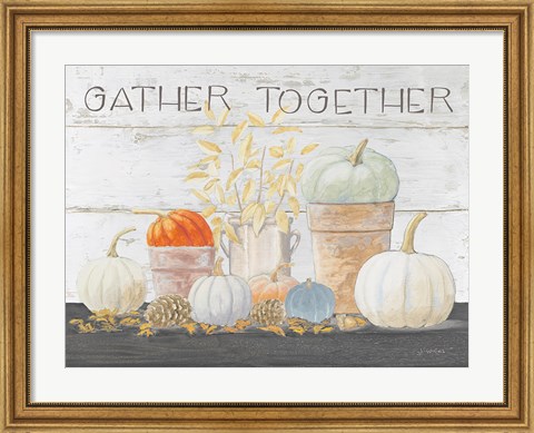 Framed Beautiful Bounty - Gather Together Print