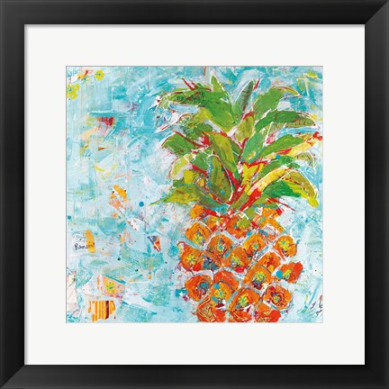 Framed Pineapple Bright Print