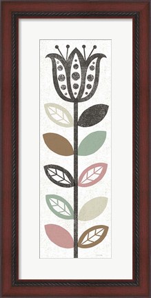 Framed Folk Lodge Floral Hygge Print